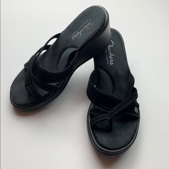 sketchers wedge sandals